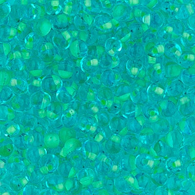 Miyuki 3.4mm Drop Bead, Mint Green Lined Aqua, 5 grams