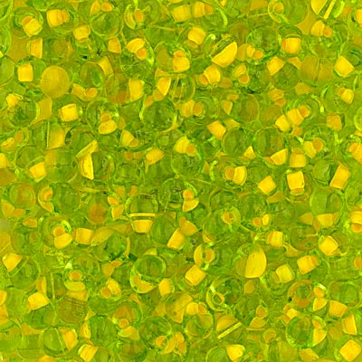 Miyuki 3.4mm Drop Bead, Apricot Lined Chartreuse, 5 grams