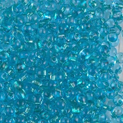 Miyuki 3.4mm Drop Bead, Sparkling Aqua Green Lined Aqua, 5 grams
