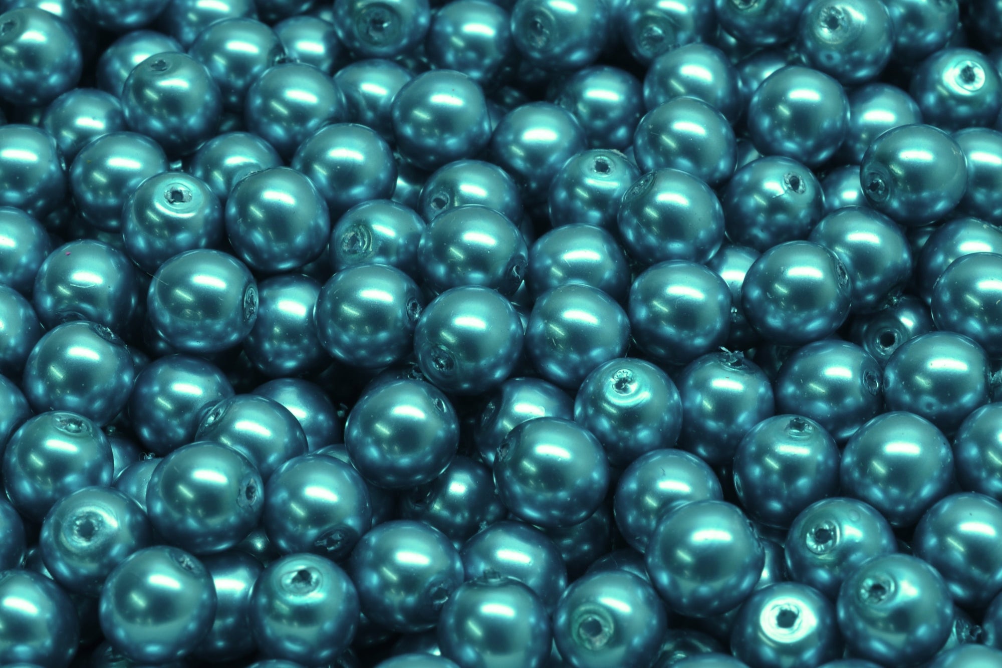 50 6mm Round Glass Beads Czech Glass Beads 6mm Druk Opaque Seafoam