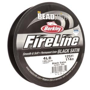 Fireline 4ib Black Satin 125 yards
