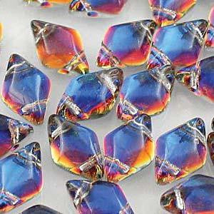 GemDuo 2-Hole Diamond Shaped Bead - Backlit Vapor  - GD0003-29942