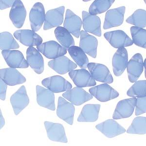 GemDuo 2-Hole Diamond Shaped Bead, Sapphire Matte, GD3006-84110, 7.5 grams