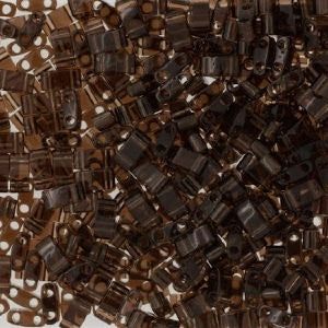 Miyuki Half Tila Bead, HTL-0135, Transparent Root Beer