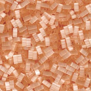 Miyuki Half Tila Bead, HTL-2555, Lt Peach Silk Satin