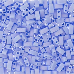 Miyuki Half Tila Bead, HTL-0494FR, Matte Opaque Periwinkle AB