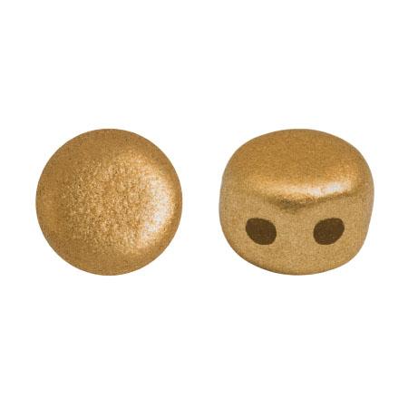 Kalos® Par Puca®, 2 Hole Bead, Bronze Gold Matte, 10 grams