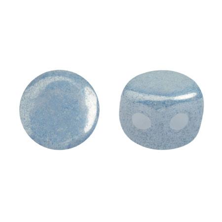 Kalos® Par Puca®, 2 Hole Bead, Opaque Blue Ceramic Look, 10 grams