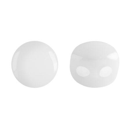 Kalos® Par Puca®, 2 Hole Bead, Opaque White, 10 grams