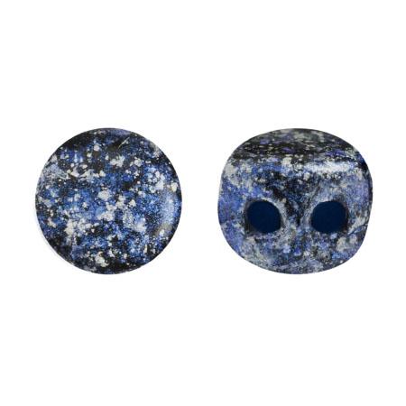 Kalos® Par Puca®, 2 Hole Bead, Tweedy Blue, 10 grams
