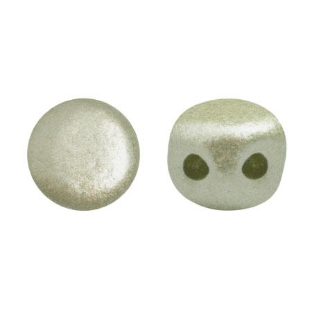 Kalos® Par Puca®, 2 Hole Bead, Metallic Matte Beige, 10 grams