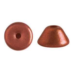 Konos Par Puca®, Czech glass bead, Bronze Red Matte, 10 grams