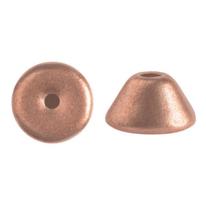 Konos Par Puca®, Czech glass bead, Copper Gold Matte, 10 grams