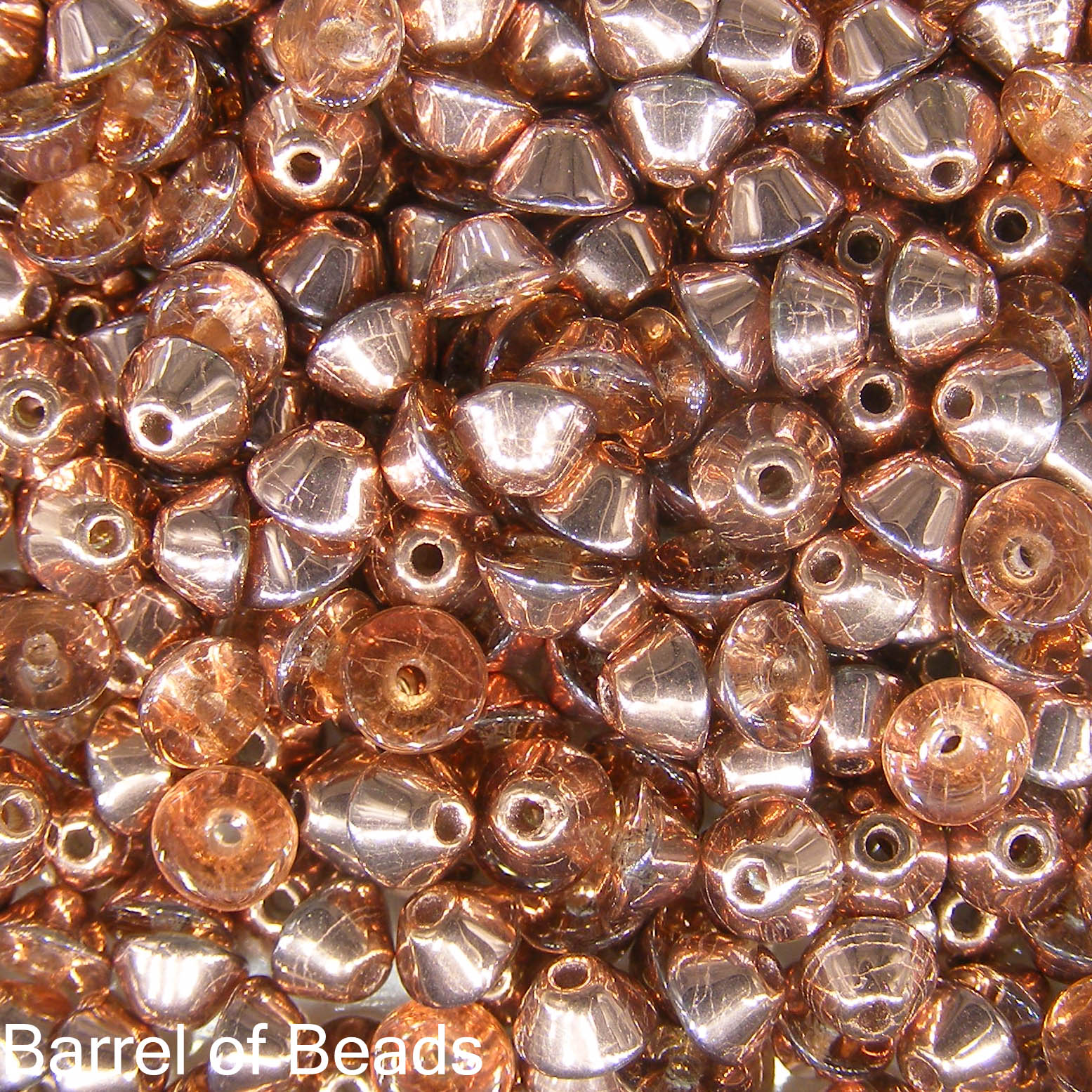 Konos Par Puca®, Czech glass bead, Crystal Capri Gold, 10 grams