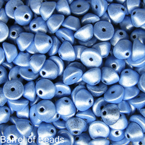 Konos Par Puca®, Czech glass bead, Metallic Matte Light Blue, 10 grams