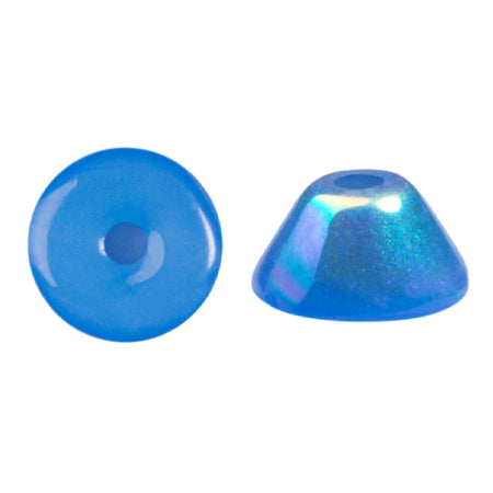 Konos Par Puca® Czech glass bead, Frost Blue Lagoon AB, 10 grams