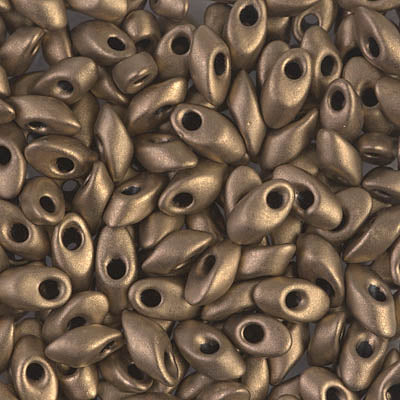 Miyuki Long Magatamas 4x7mm, Matte Metallic Dark Bronze, LMA-2006, 8.5 grams