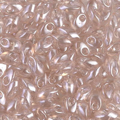 Miyuki Long Magatamas 4x7mm, Transparent Tan Luster, LMA-3502, 8.5 grams