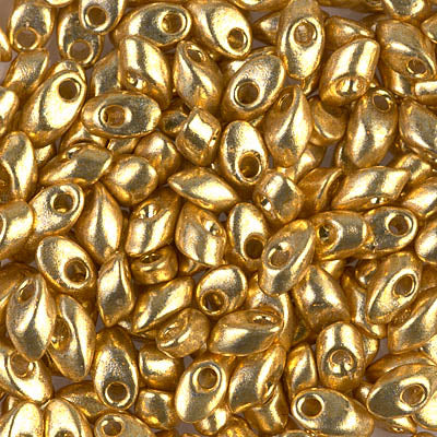 Miyuki Long Magatamas 4x7mm, Duracoat Galvanized Gold, LMA-4202, 8.5 grams