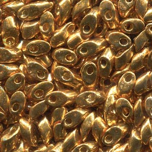 Miyuki Long Magatamas 4x7mm, Duracoat Galvanized Yellow Gold, LMA-4203, 8.5 grams
