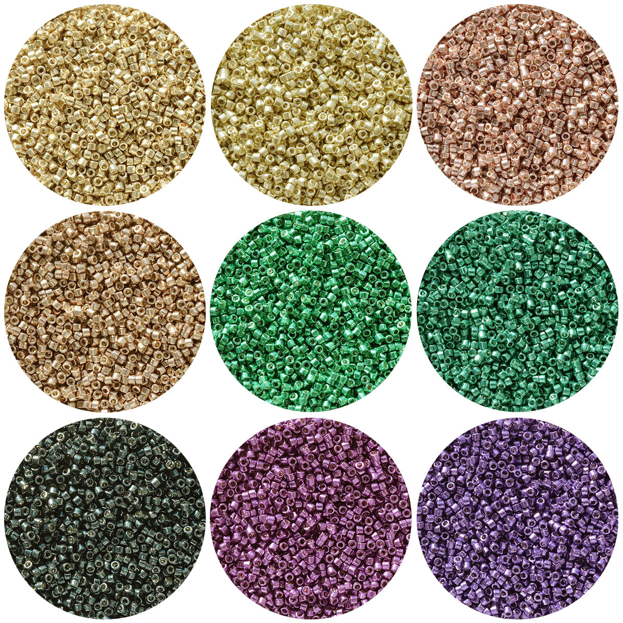 Miyuki Delica Bead 11/0 Duracoat Galvanized Set (New 2020 Colors)