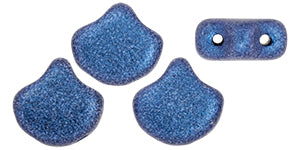 Ginko Beads, Metallic Suede Blue, 8 grams