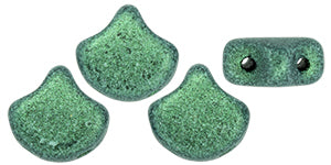 Ginko Beads, Metallic Suede Lt Green, 8 grams
