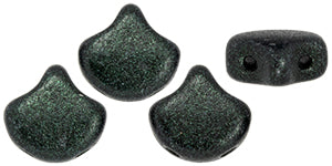 Ginko Beads, Metallic Suede Dark Forest, 8 grams
