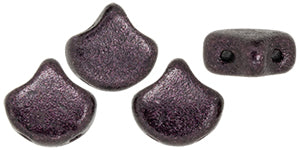 Ginko Beads, Metallic Suede Dark Plum, 8 grams