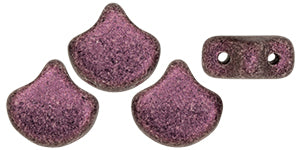 Ginko Beads, Metallic Suede Pink, 8 grams