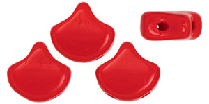 Ginko Beads, Opaque Red, 8 grams