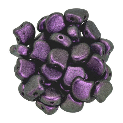 Ginko Beads, Polychrome Black Currant, 8 grams