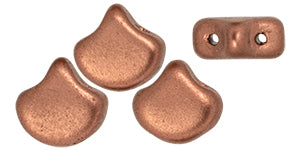 Ginko Beads, Matte Metallic Bronze Copper, 8 grams