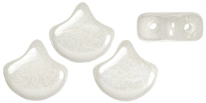 Ginko Beads, Luster Opaque White, 8 grams