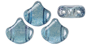 Ginko Beads, Luster Transparent Blue, 8 grams