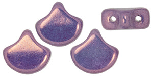 Ginko Beads, Luster Metallic Amethyst Chalk, 8 grams