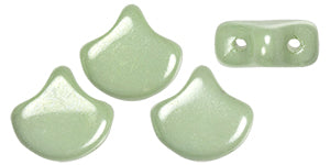Ginko Beads, Luster Chalk Lt Green, 8 grams