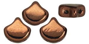 Ginko Beads, Dark Bronze, 8 grams