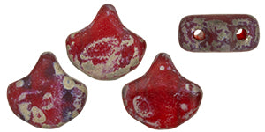 Ginko Beads, Matte Siam Ruby Rembrandt, 8 grams