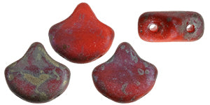 Ginko Beads, Matte Opaque Lt Red Rembrandt, 8 grams