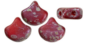 Ginko Beads, Matte Opaque Red Rembrandt, 8 grams