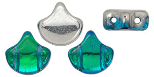 Ginko Beads, Backlit Aquamarine, 8 grams