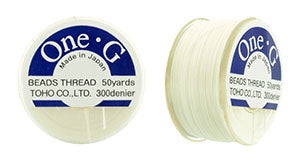 One G Thread Toho One-G Thread, White, 50 yards (1 Spool)