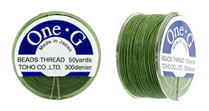 One G Thread Toho One-G Thread, Green, 50 yards (1 Spool)