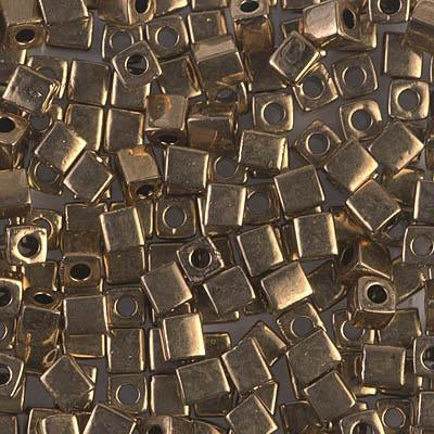 Miyuki 4mm Cube, SB-457, Metallic Dark Bronze