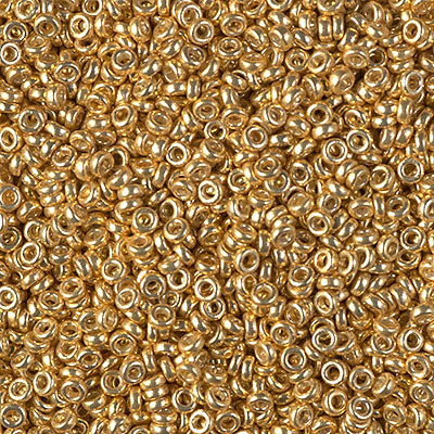 Miyuki 2.2mm Spacer Bead, Duracoat Galvanized Gold, SPR2-4202, 7 grams