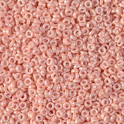 Miyuki 2.2mm Spacer Bead, Opaque Tea Rose Luster, SPR2-0596, 7 grams