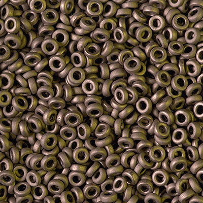 Miyuki 3mm Spacer Bead, Matte Metallic Dark Bronze, SPR3-2006, 8 grams