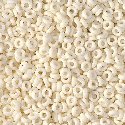 Miyuki 3mm Spacer Bead, Matte Opaque Cream, SPR3-2021, 8 grams