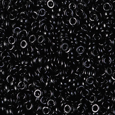 Miyuki 3mm Spacer Bead, Black, SPR3-0401, 8 grams